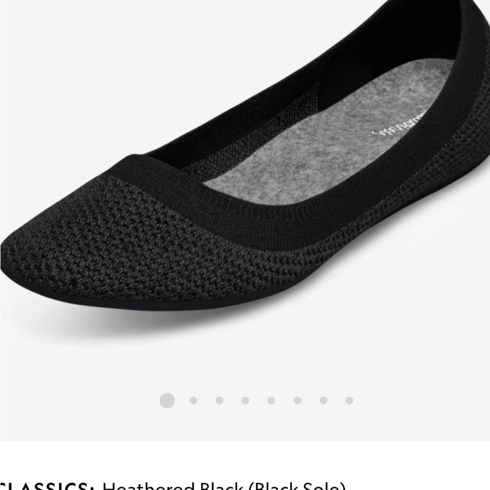 Allbirds Women’s Tree Breezer Heathered Black sz 9 1/2. New, never unboxed